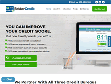 Tablet Screenshot of bettercredit.com